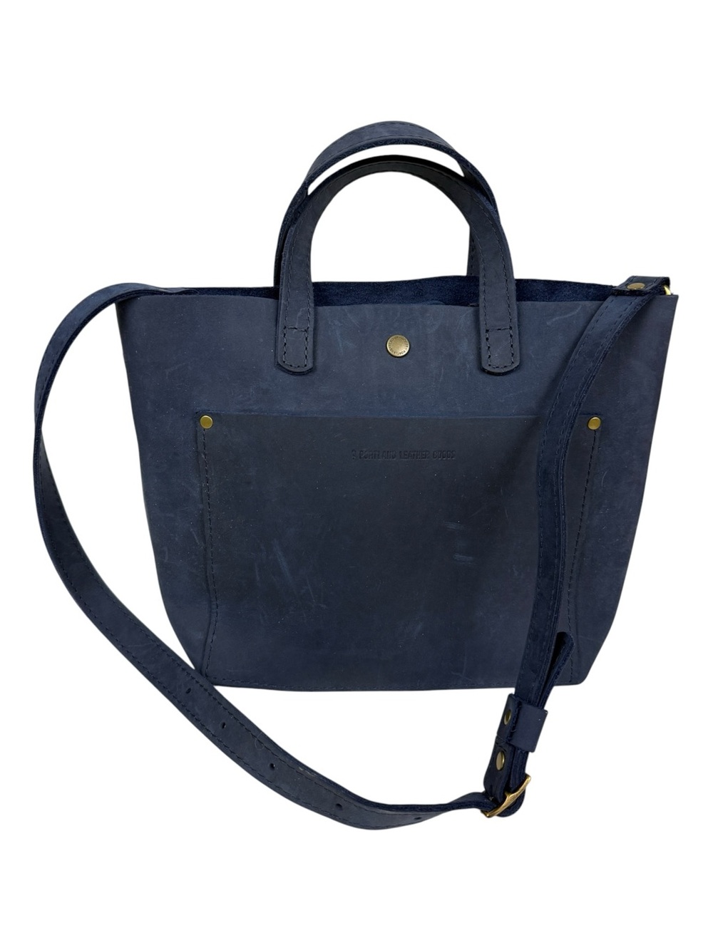 Portland Leather Goods “Almost Perfect” Blue Soft Tote